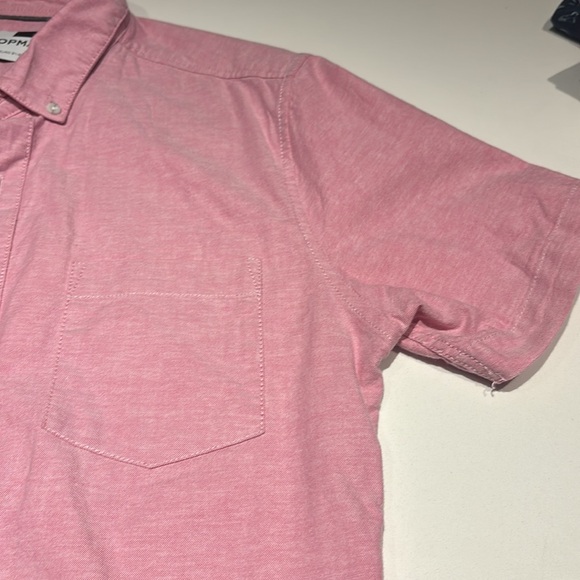 Men’s Topman short sleeve button down pink shirt - Picture 3 of 4